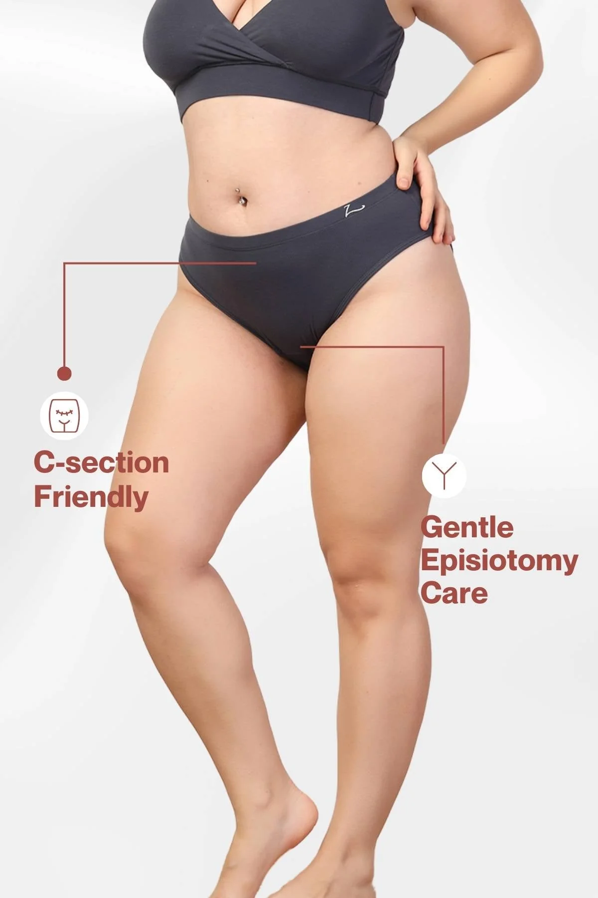 247 Grey Maternity Panty (Pregnancy & Postpartum) - Image 14