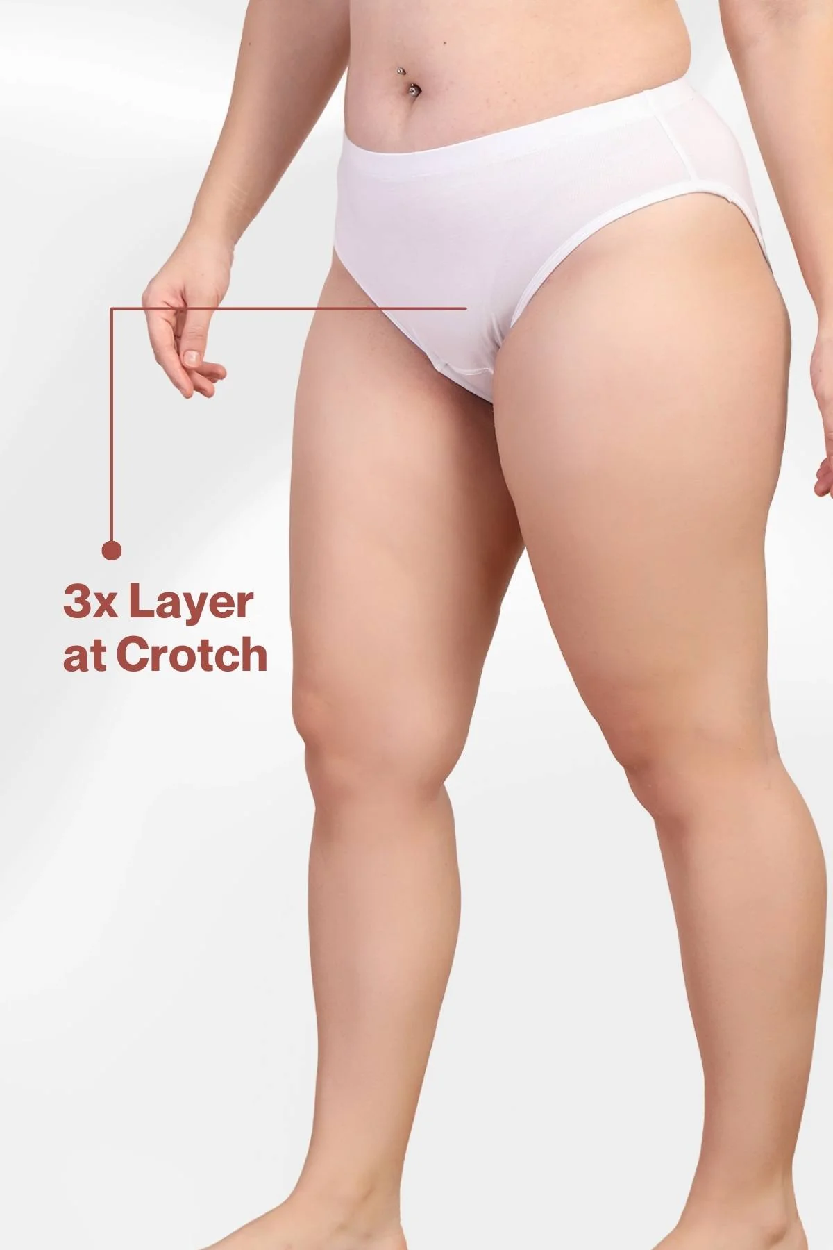 247 White Padded Maternity Feeding Bra and Panty Set - Image 3