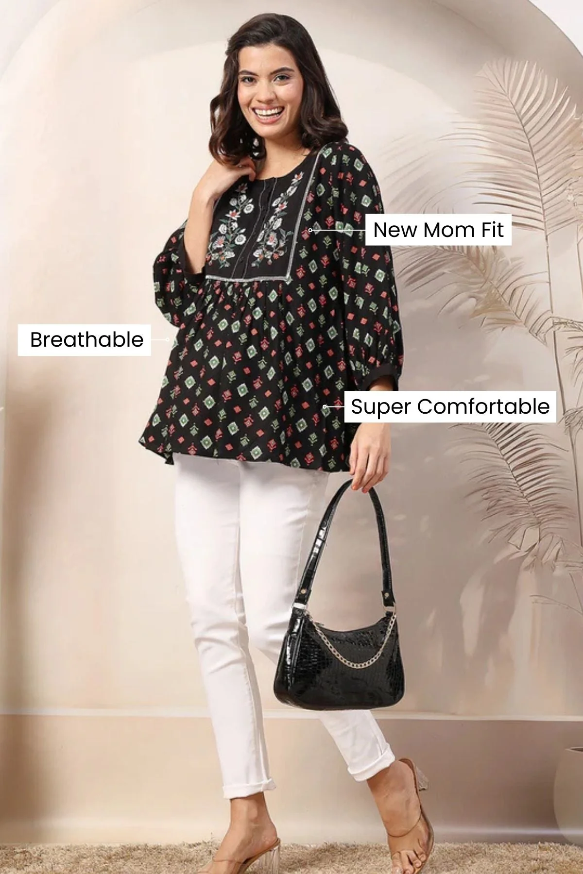 Bloom and Ease Zipless Feeding Maternity Top - Image 13