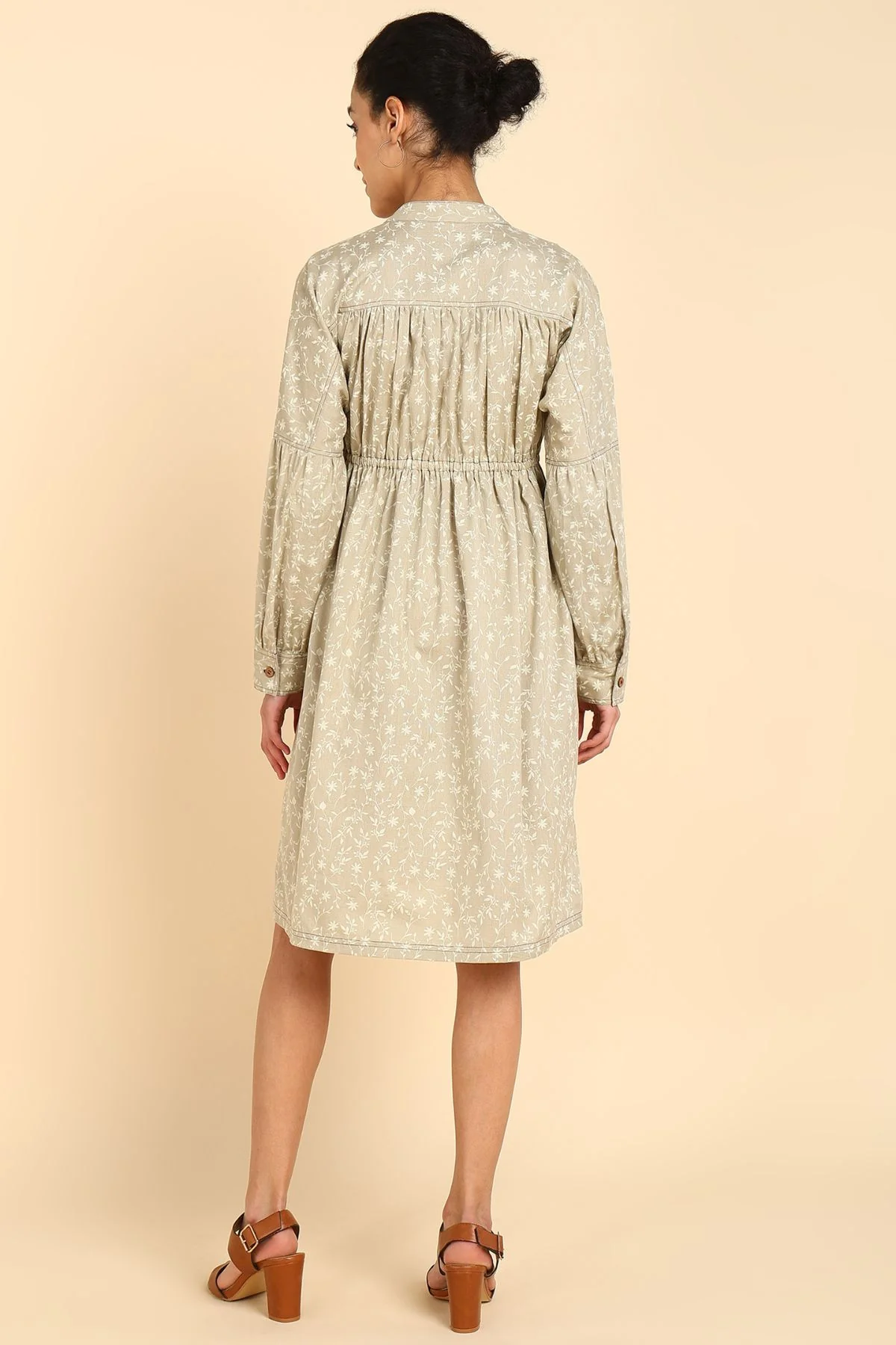 Ditsy Traveller's 100% Cotton Zipless Maternity Dress - Image 5